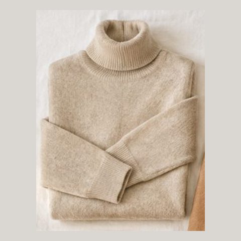 Oatmeal turtleneck sweater