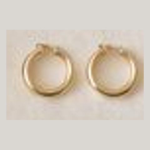 Small gold hoop earrings